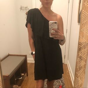 BP Ruffle One Shoulder Dress